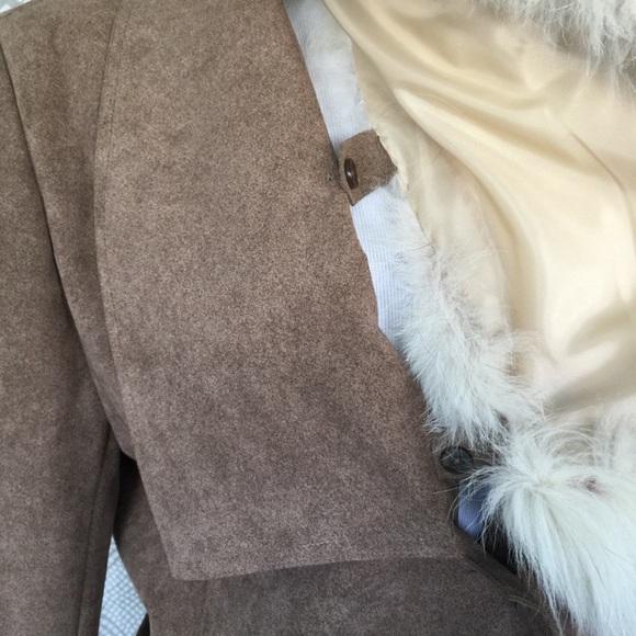 Vintage Nordstrom Real Fur Maxi Wrap Jacket - Picture 4 of 7